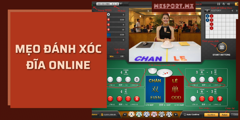 Mẹo đánh xóc đĩa online